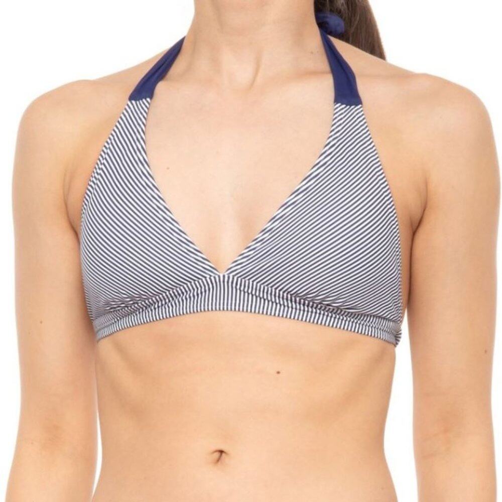 prAna Women's Lahari Halter Top Indigo Stripe, SMALL,  NEW with TAGS